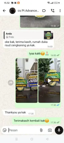 Testimonial Papan Bunga Pernikahan ambon