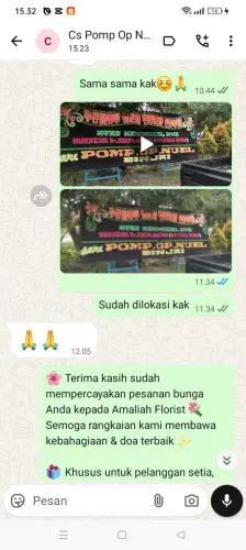 Testimonial Papan Bunga ambon