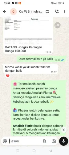 Testimonial Papan Bunga ambon