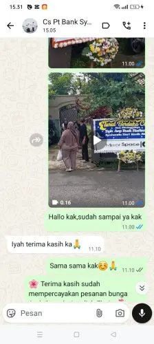 Testimonial Papan Bunga ambon